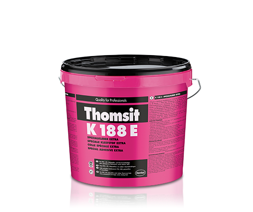 Keo sữa Thomsit K188E là loại keo chuyên dụng sử dụng cho liên kết đối với nhựa PVC,CV, polyolefin v